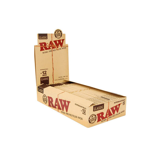 20 Raw Classic Supernatural 12 Inch Rolling Papers - 2d0116-20