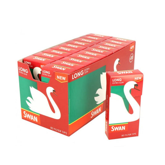 20 Swan Extra LONG Slim Filter Tips - Vape Center