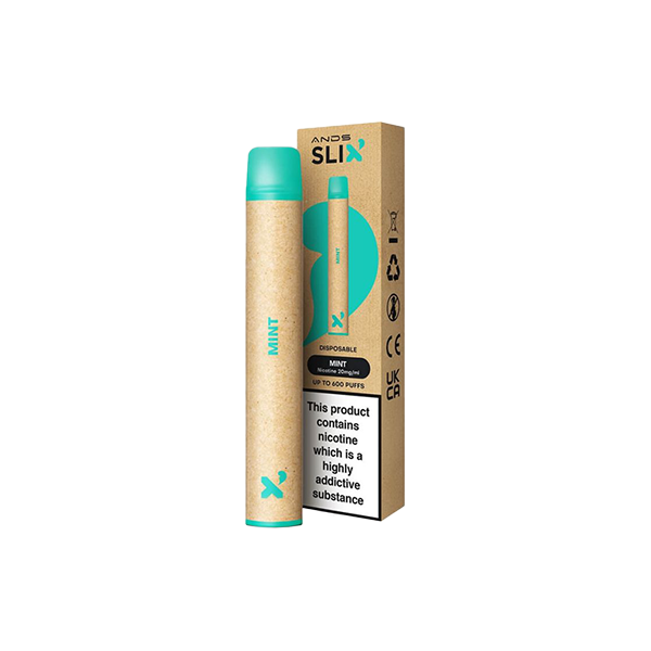 20mg ANDS Slix Recyclable Disposable Vape Device 600 Puffs - Vape Center