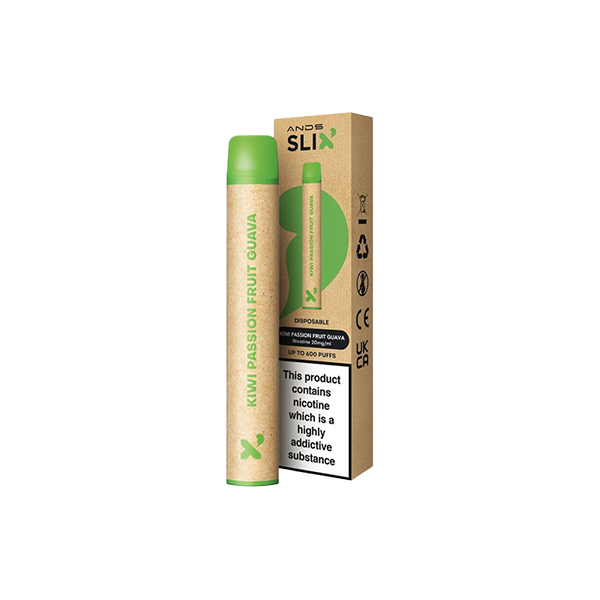 20mg ANDS Slix Recyclable Disposable Vape Device 600 Puffs - Vape Center