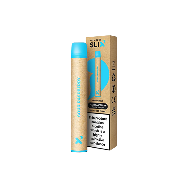20mg ANDS Slix Recyclable Disposable Vape Device 600 Puffs - Vape Center