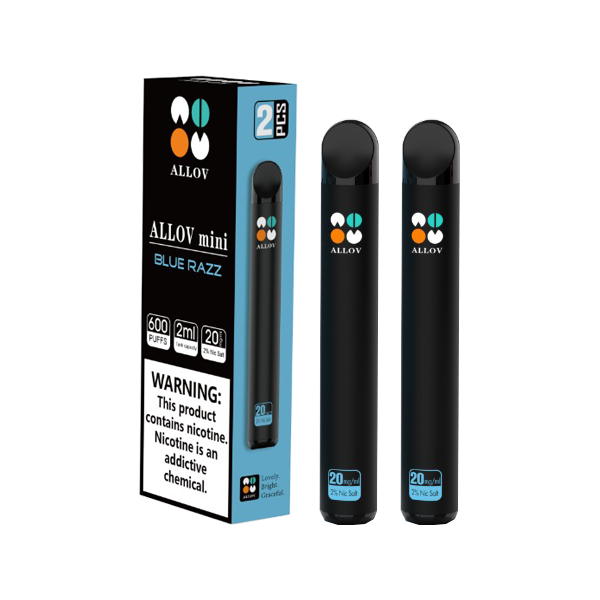 20mg Allov Mini Disposable Vape Device Twin Pack 1200 Puffs - Vape Center
