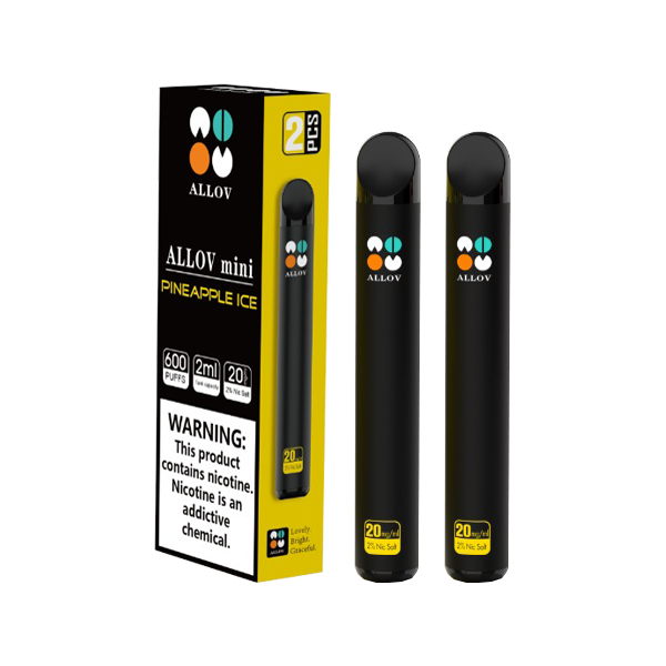 20mg Allov Mini Disposable Vape Device Twin Pack 1200 Puffs - Vape Center