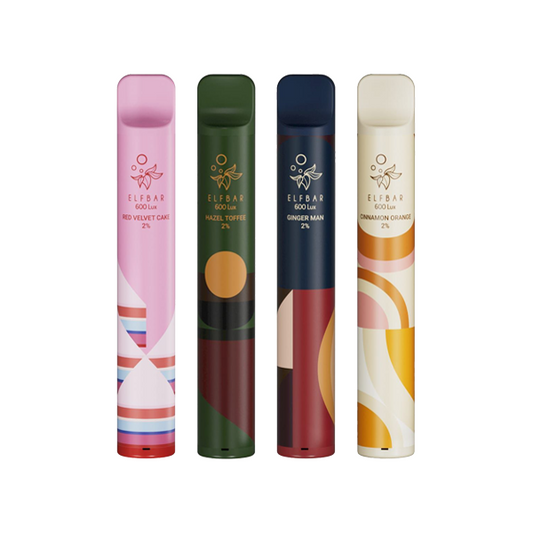 20mg ELF Bar Lux Christmas Edition Disposable Pod Device 600 Puffs - Vape Center