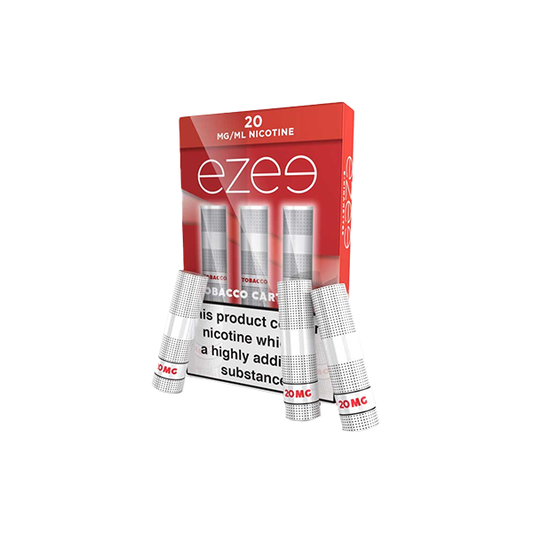 20mg Ezee E-cigarette Cartridges Tobacco 1050 Puffs - 2d0116-20