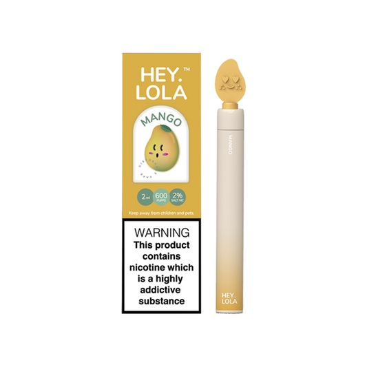 20mg Hey Lola Disposable Vape Device 600 Puffs - 2d0116-20