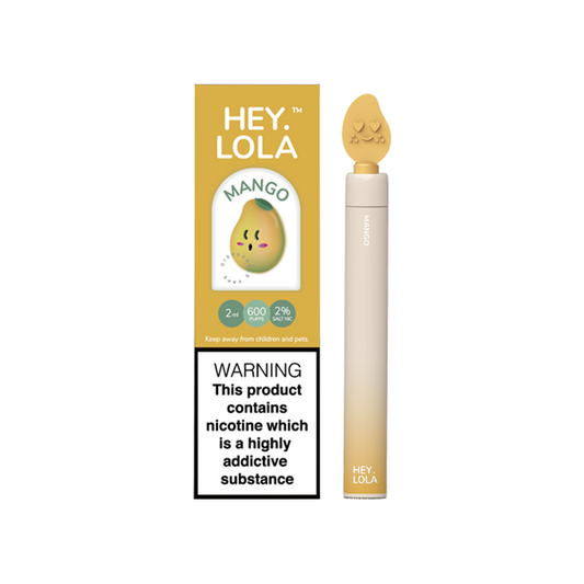20mg Hey Lola Disposable Vape Device 600 Puffs - Vape Center
