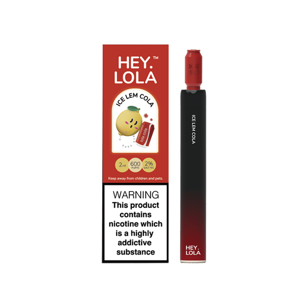 20mg Hey Lola Disposable Vape Device 600 Puffs - Vape Center
