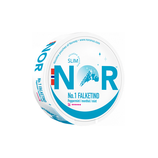 20mg NOR Slim Falketind  Nicotine Pouches - 20 Pouches - Vape Center