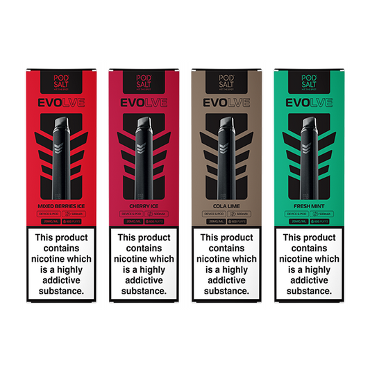 20mg Pod Salt Evolve Pen Starter Kit  600 Puff - Vape Center
