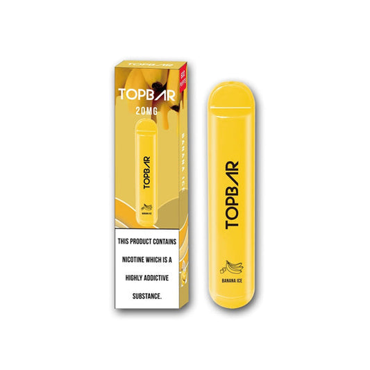 20mg Top Bar Disposable Vape Pod 600 Puffs - 2d0116-20