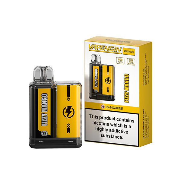 20mg Vapengin Mercury Disposable Vape Device 600 Puffs - Vape Center