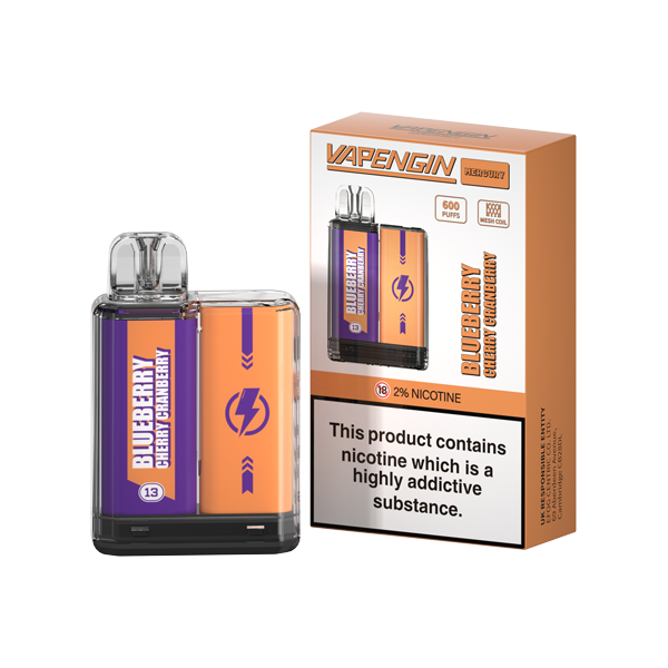 20mg Vapengin Mercury Disposable Vape Device 600 Puffs - Vape Center