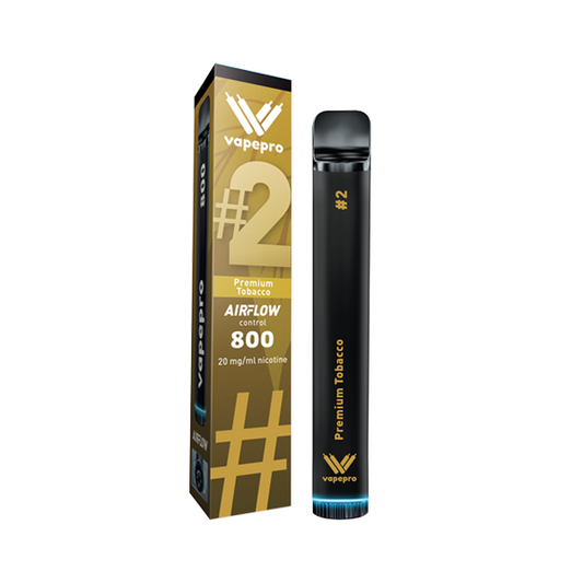 20mg Vapepro Disposable Vape Device 800 Puffs - Vape Center