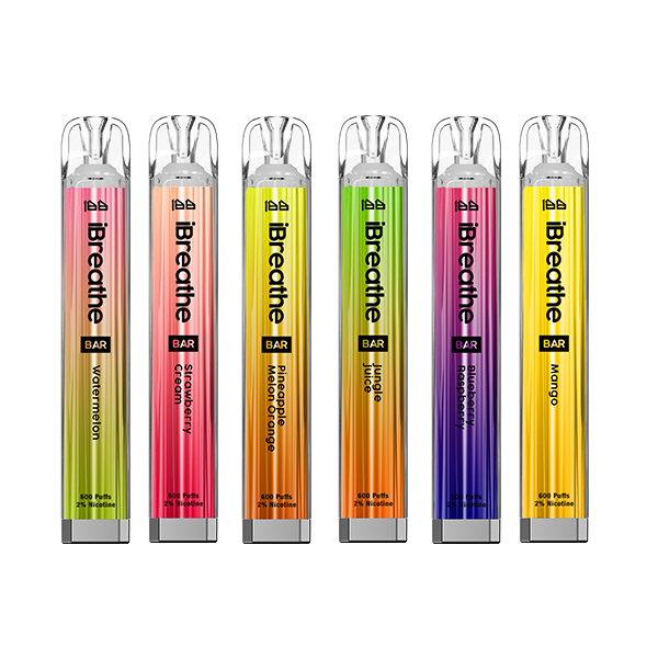 20mg iBreathe Bar 600 Disposable Vape 600 Puffs - Vape Center