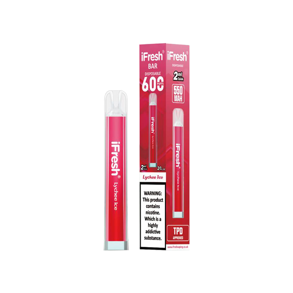 20mg iFresh Crystal Disposable Vape Device 600 Puffs - Vape Center