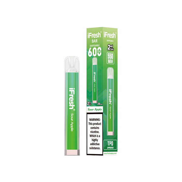 20mg iFresh Crystal Disposable Vape Device 600 Puffs - Vape Center