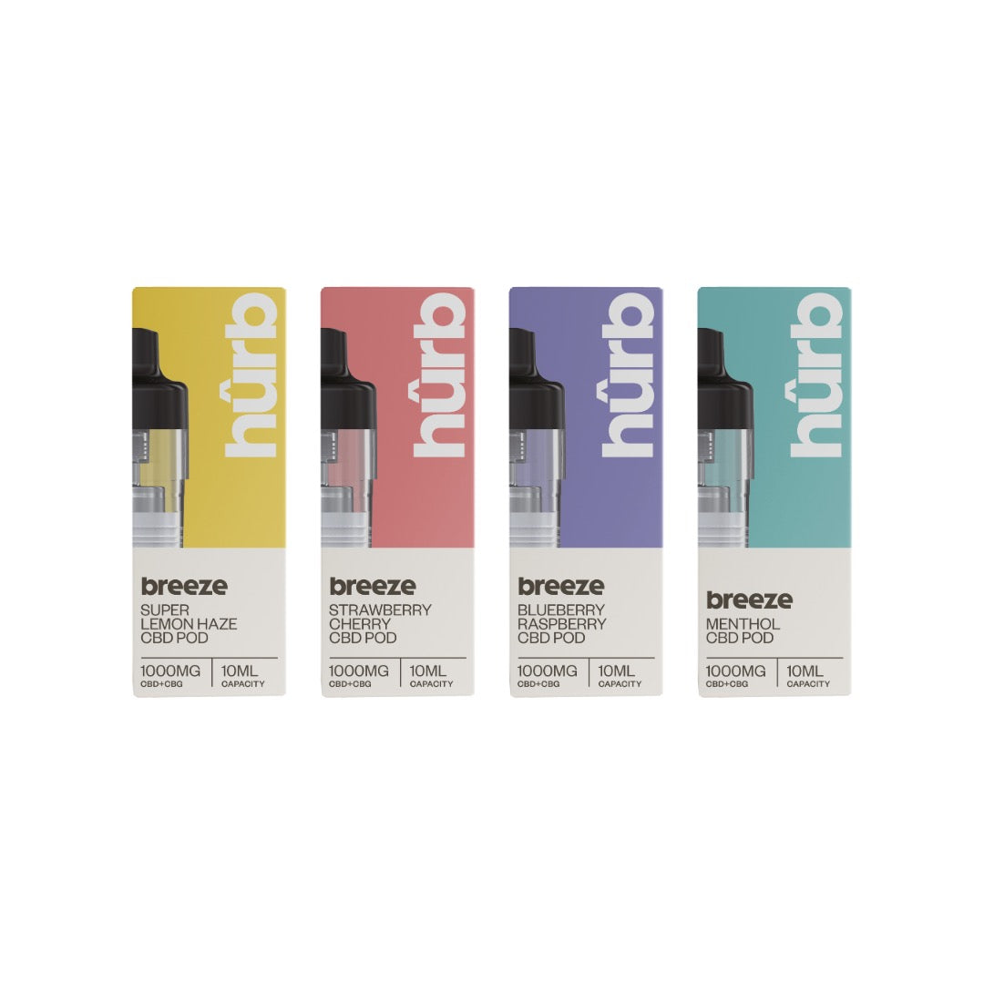 Hurb Breeze CBD 1000mg Pre-filled Pod 10ml
