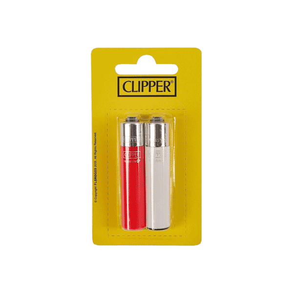 24 Clipper CP22RH Micro Solid Flint Lighters Blister Pack Set - CP1L000UKH - Vape Center