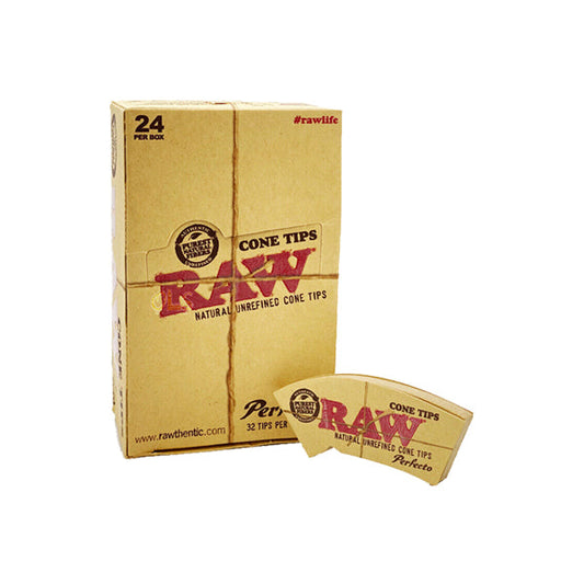 24 Raw Classic Perfecto Cone Tips - 2d0116-20