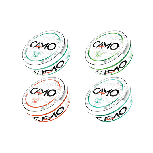 25mg Camo Nicotine Pouches - 20 Pouches - Vape Center