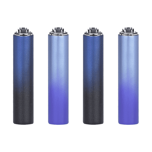 30 Clipper FCP22RH Classic Micro Blue Gradient Shiny Lighters - Vape Center