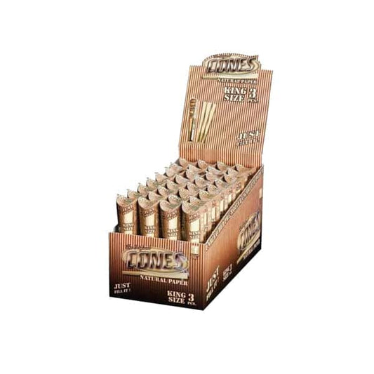3 x 32 Mountain High King Size Pre-Rolled Cones Natural - Display Pack - Vape Center