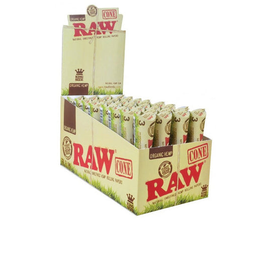 3 x 32 RAW Organic Hemp King Sized Pre-Rolled Cones - 2d0116-20