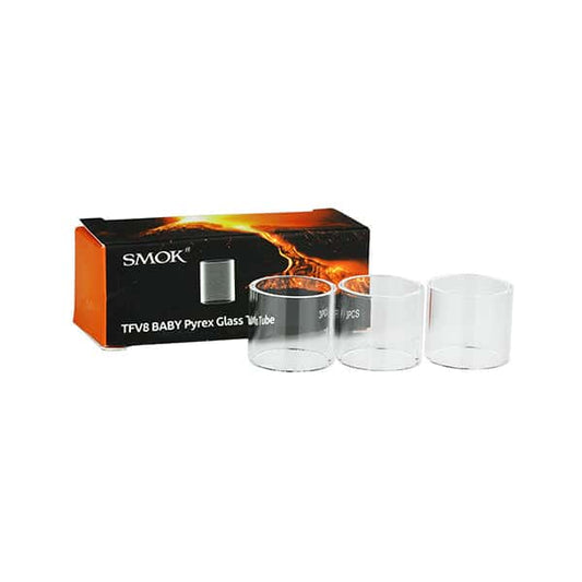 3 x Smok TFV8 Baby Pyrex Standard Replacement Glass - Vape Center