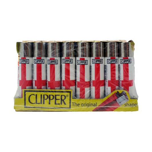 40 Clipper CP11RH Classic Flint England Flag Lighters - CL5C048UKH - Vape Center