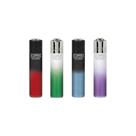 40 Clipper CP11RH Classic Large Flint Crystal Gradient Mix Lighters - CL2C000UKH - Vape Center