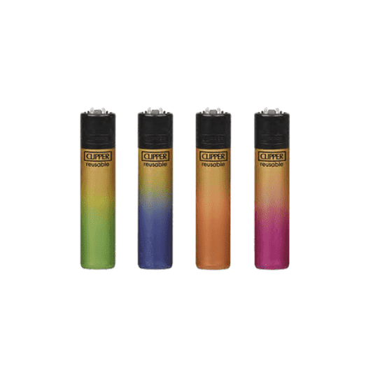 40 Clipper CP11RH Classic Large Flint Gold Gradient Lighters - CL2C250UKH - Vape Center
