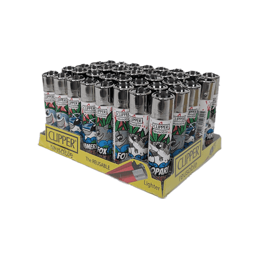 40 Clipper Classic Large Flint Shark Weed - CL3C1562UK - Vape Center