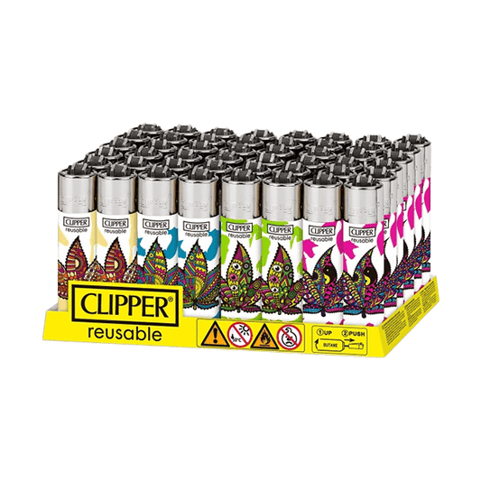 40 Clipper Classic Large Flint Trippy Leaves 1 - CL3C1563UK - Vape Center