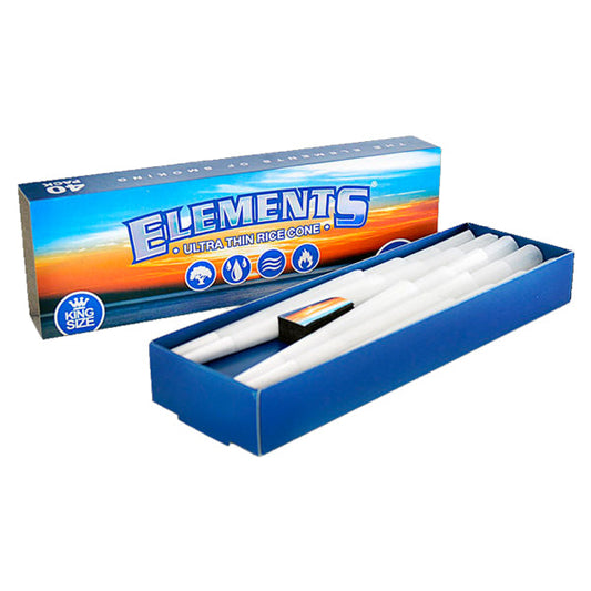 40 Elements Ultra Thin King Size Pre-Rolled Cones - 2d0116-20