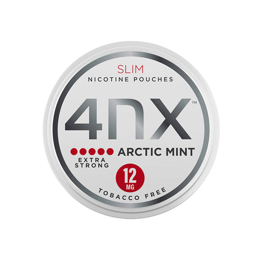 4NX 12mg Arctic Mint Slim Nicotine Pouches 20 Pouches - 2d0116-20