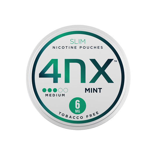 4NX 6mg Mint Slim Nicotine Pouches 20 Pouches - 2d0116-20