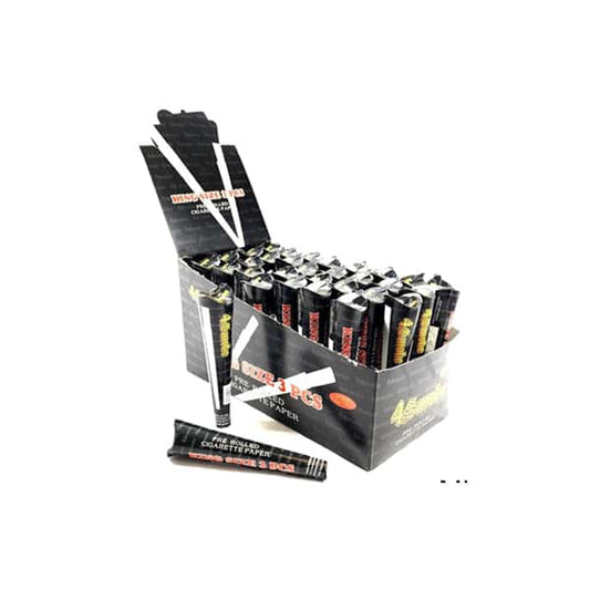 4Smoke King Size 3 piece Natural Black Pre-rolled Rolling Paper - Vape Center