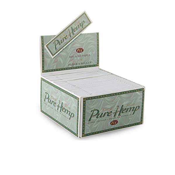 50 Pure Hemp King Size Un-Bleached Rolling Papers - Vape Center