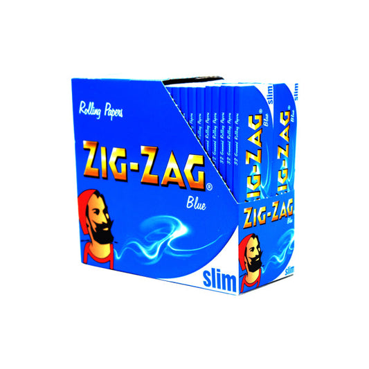 50 Zig-Zag Blue Slim King Size Rolling Papers - 2d0116-20