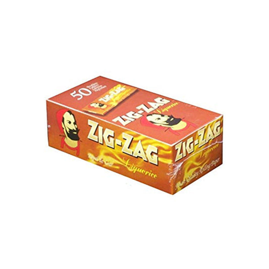 50 Zig-Zag Liquorice Regular Size Rolling Papers - 2d0116-20