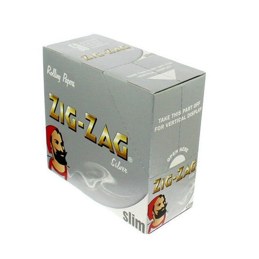 50 Zig-Zag Silver King Size Slim Rolling Papers - 2d0116-20