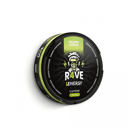 50mg R4VE Energy Frozen Citrus Caffeine Pouches - 20 Pouches - Vape Center