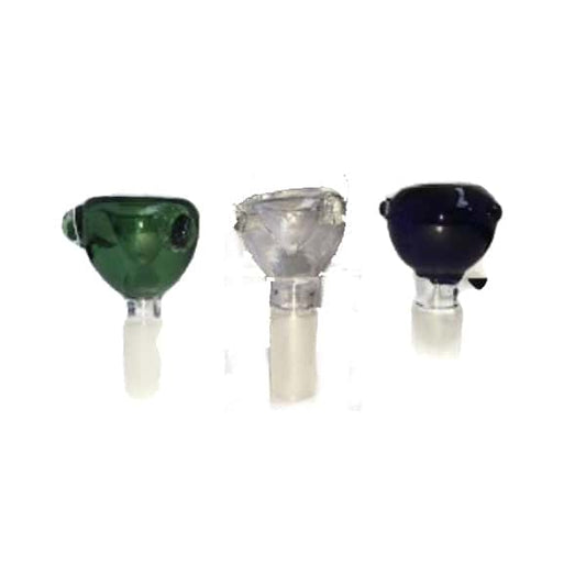 5 x Coloured Design Chillum Glass Bong Pipe Top - GP114 - 19B - Vape Center