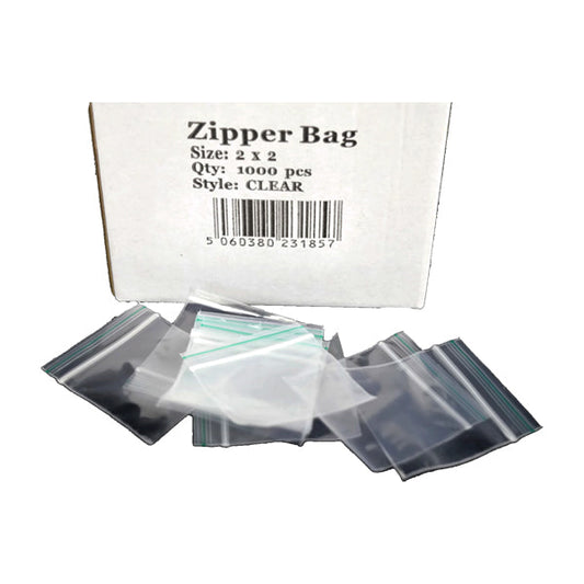 5 x Zipper Branded 2 x 2 Clear Bags - 2d0116-20