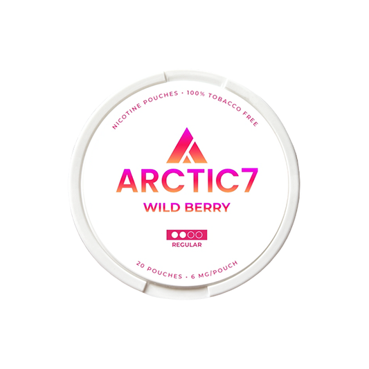 6mg Arctic7 Wild Berry Slim Nicotine Pouches - 20 Pouches - 2d0116-20