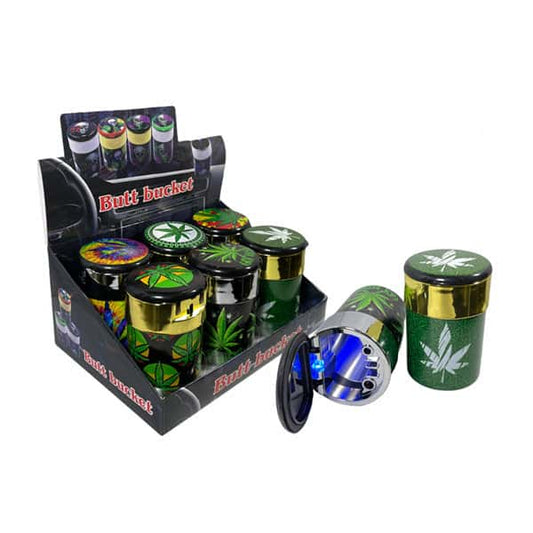 6 x Butt Bucket Car Plastic Ashtray With LED - 12593 - Vape Center