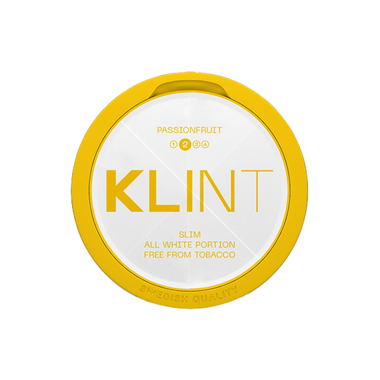 8mg Klint Passion Fruit Slim Nicotine Pouch - 20 Pouches - 2d0116-20