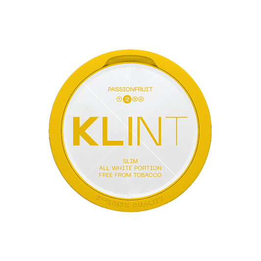 8mg Klint Passion Fruit Slim Nicotine Pouch - 20 Pouches - Vape Center