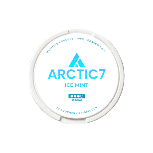 9mg Arctic7 Ice Mint Slim Nicotine Pouches - 20 Pouches - Vape Center